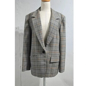 Vintage Pendelton 100% Wool Plaid Blazer sz 8
